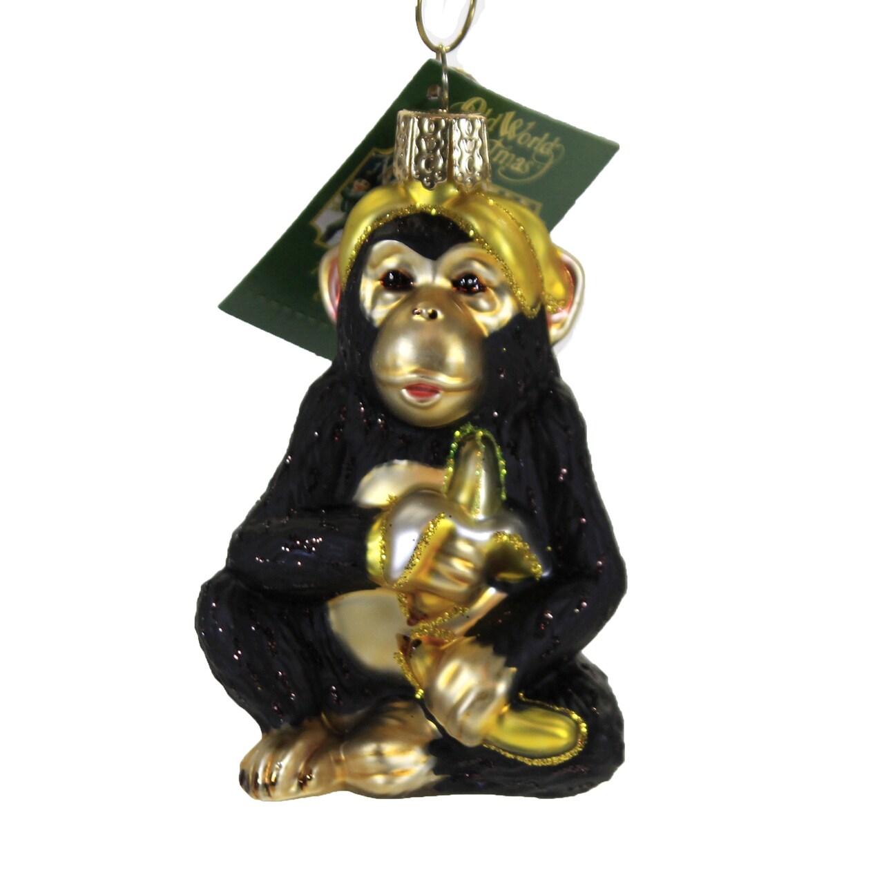 Old World Christmas 3.25 In Chimpanzee. Tree Ornament , Childlike Nature